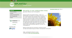 Desktop Screenshot of biplantol.com